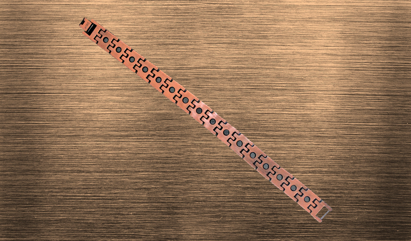 Unisex Copper Black Bracelet - THE ONYX