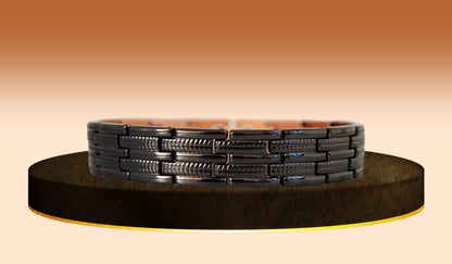 Unisex Copper Black Bracelet - THE ONYX