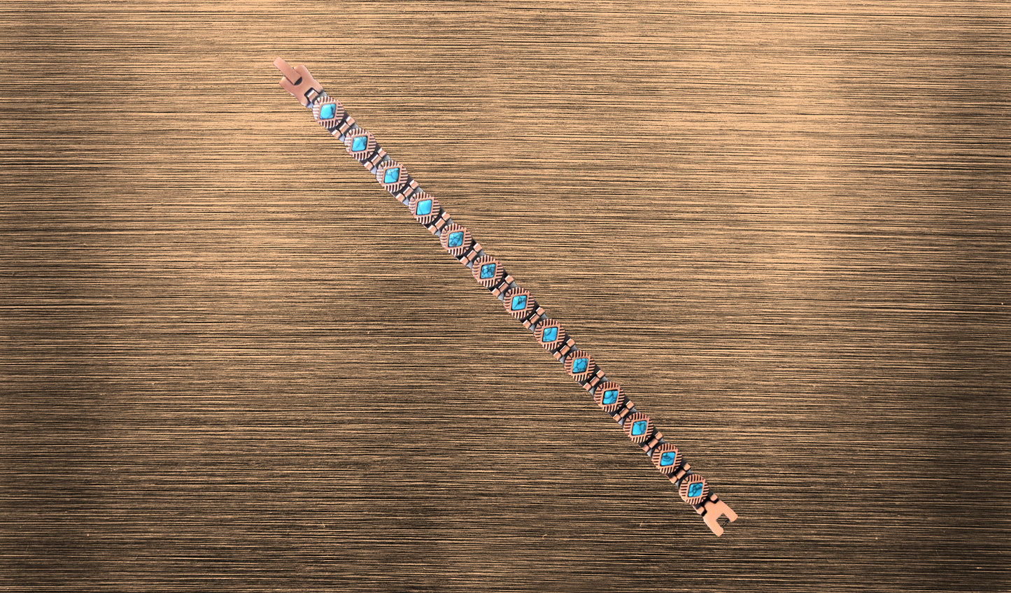 Unisex Copper Blue Marble Bracelet - THE AZURE