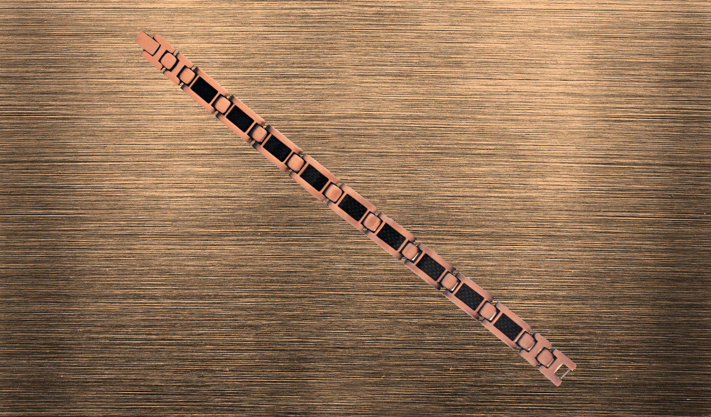 Unisex Copper Carbon Black Bracelet - THE NOIRIFY