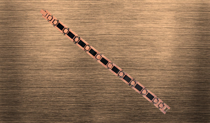 Unisex Copper Carbon Black Bracelet - THE NOIRIFY